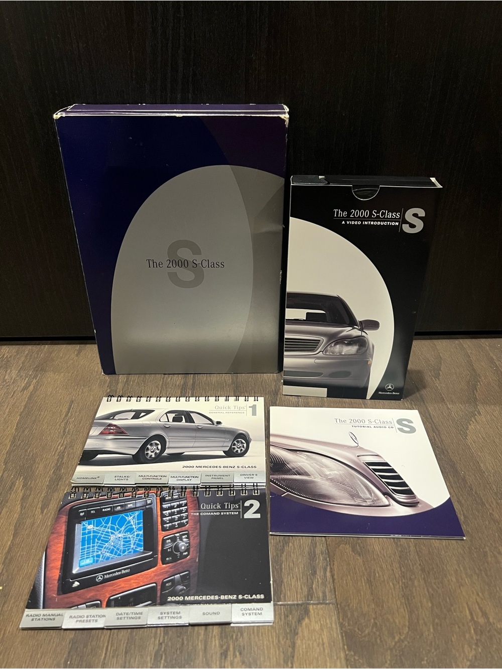 2000 Mercedes Benz S Class W220 Owner Introduction Set VHS Audio CD Manual OEM